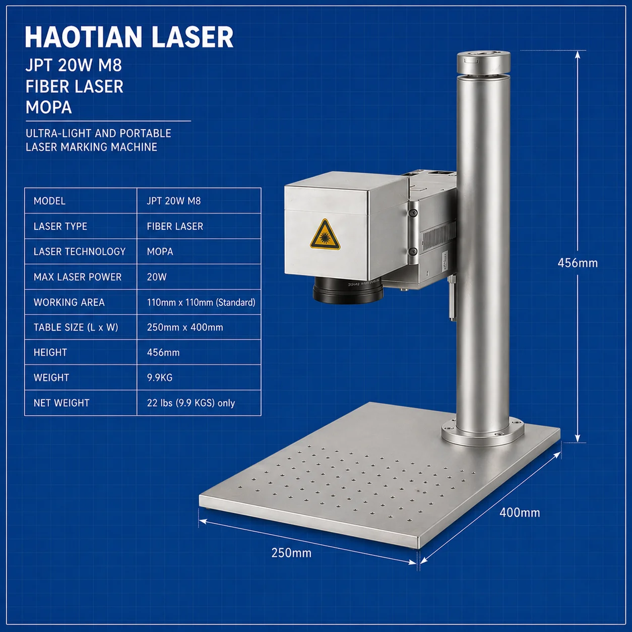 Fiber Laser 20W M8 JPT - Haotian Laser
