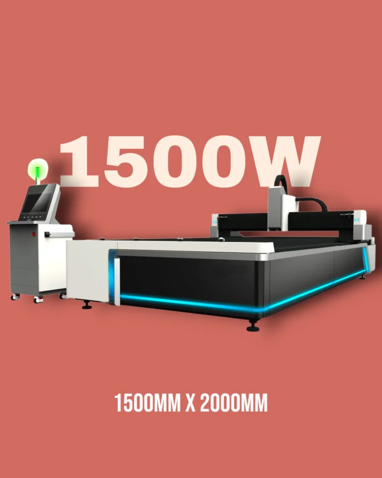 HT-F1530 1500W CNC Fiber Laser Cutting Machine – 1530mm Metal Cutter for Thin Stainless and Carbon Steel