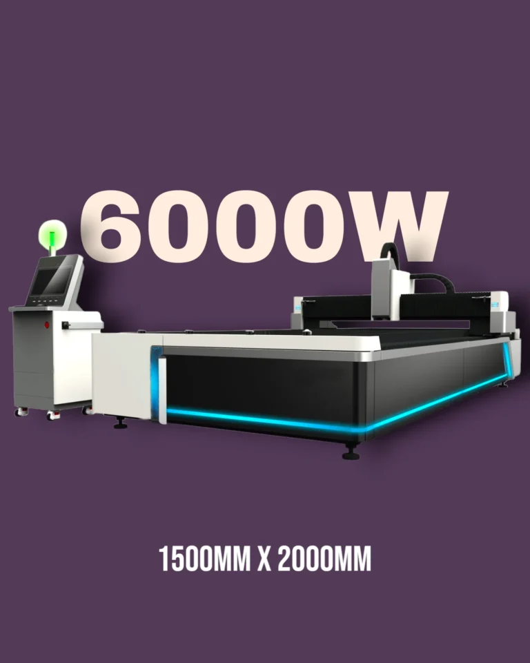 HT-F1530 6000W Heavy-Duty CNC Fiber Laser – Industrial Metal Cutting Machine for 25mm Carbon Steel