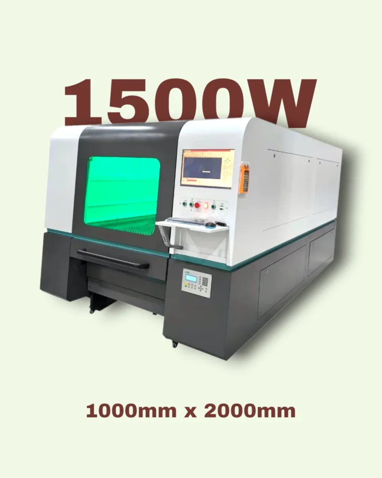 1000×2000mm CNC Fiber Laser Cutting Machine – 1500W Raycus for Precision Metal Cutting