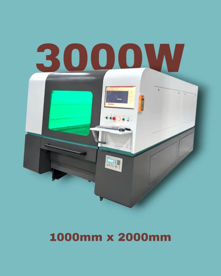 1000×2000mm CNC Fiber Laser – 3000W High-Speed Cutter for Industrial Sheet Metal Work