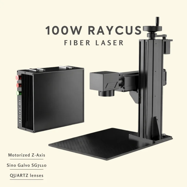 100W Raycus Fiber Laser Engraving Machine for deep metal engraving and cutting