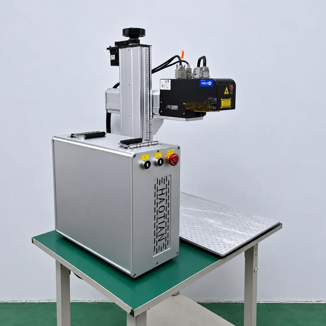 Haotian fiber laser fitted with a Feeltek 3D dynamic focus scan head